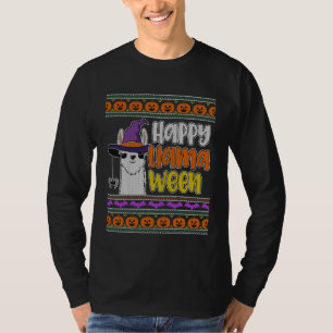 T-shirt Pull Halloween laid Style Lama Lama heureux LlamaW