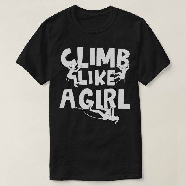 T-shirt Pull-over de rock Climbing Mountain Climber (Design devant)