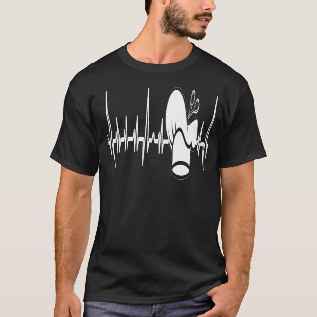 T-shirt Pulse cardiaque de pirate aaa (Devant)