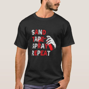 T-shirt Pulvérisateur à ruban de sable Répétition Auto Cor