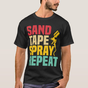 T-shirt Pulvérisateur de bande de sable Répétition Auto Bo