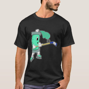 T-shirt Pulvérisateur de glace au hockey sur glace avec bâ