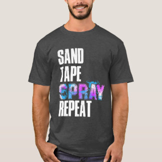T-shirt Pulvérisateur Sandape Repeat pour peintre automobi