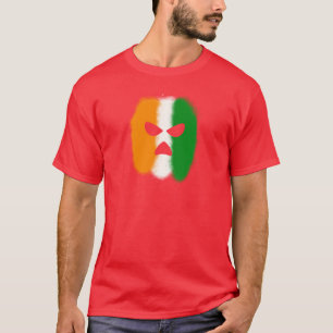 T-shirt Pulvériser le pochoir de peinture balaclava