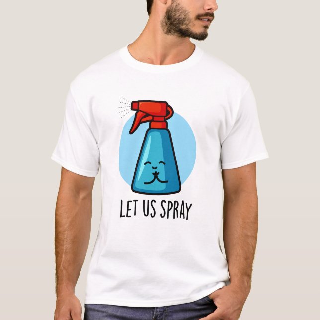 T-shirt Pulvérisons Drôle Praying Bottle Pun (Devant)