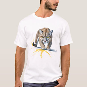 T-shirt Puma Vector Graphisme Art Portrait Animal Spirit