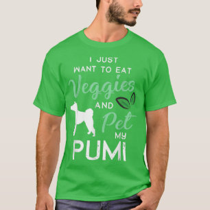 T-shirt Pumi Funny Vegan propriétaire Amoureux des chiens