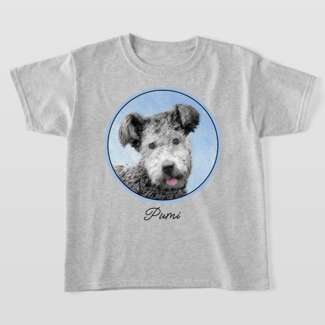 T-shirt Pumi Peinture - Cute Original Chien Art (Poser)