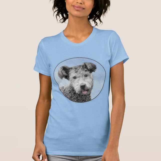 T-shirt Pumi Peinture - Cute Original Chien Art (Devant)
