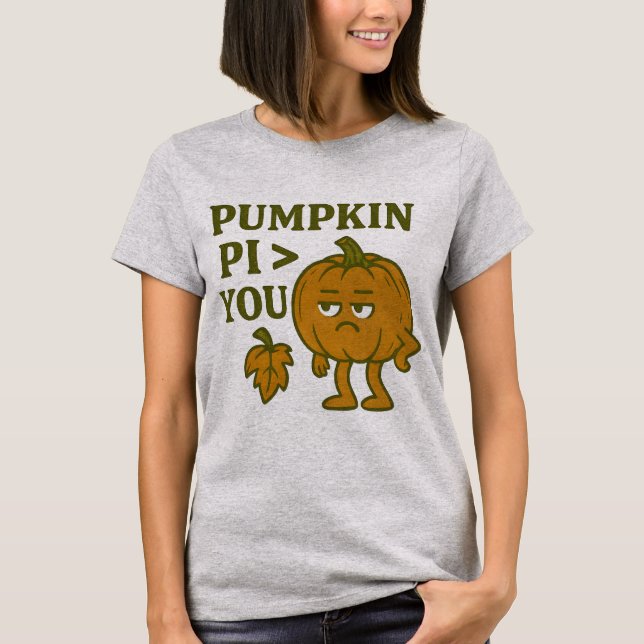 T-shirt Pumpkin Pi Plus Grand Que Vous | T-shirt d (Devant)