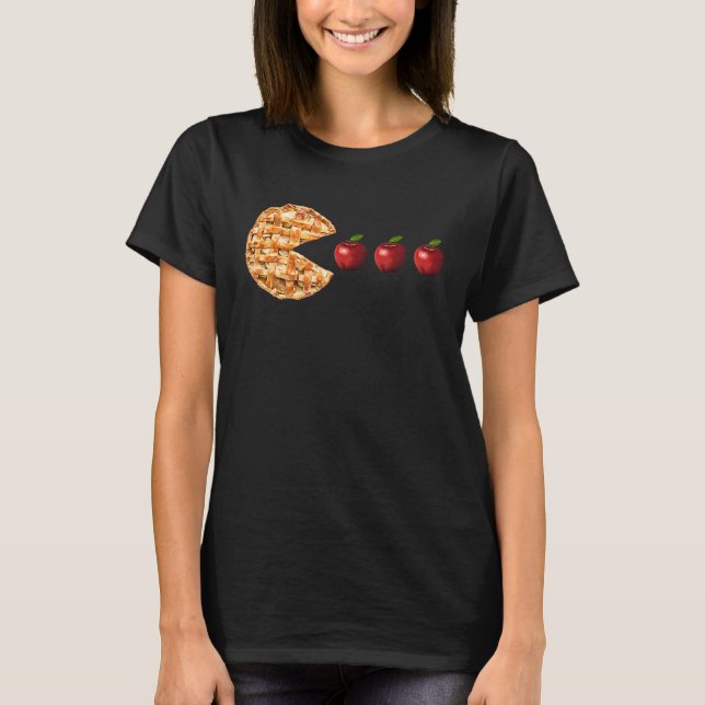 T-shirt Pumpkin Pie Eating apple  Thanksgiving Turkey Day  (Devant)