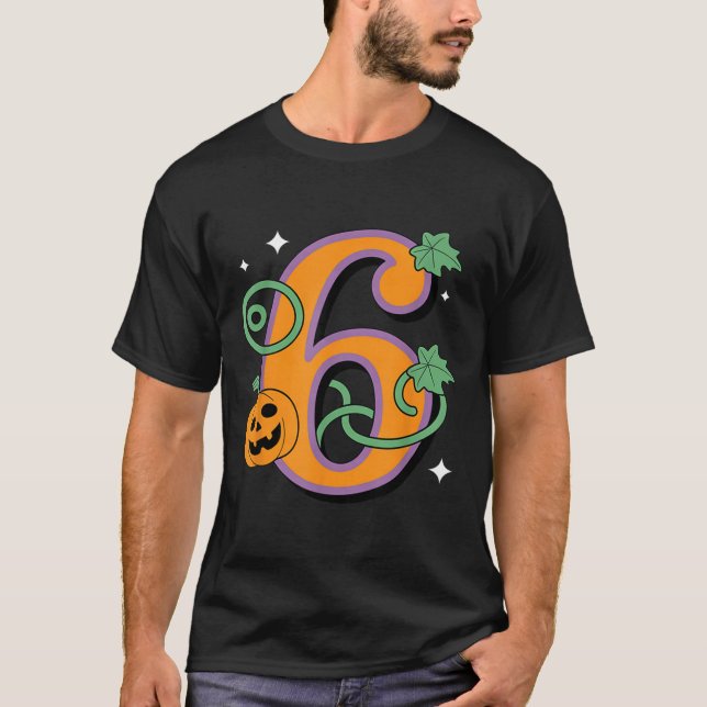 T-shirt Pumpkin Six Seven 67 Matching 6 Halloween Couple  (Devant)