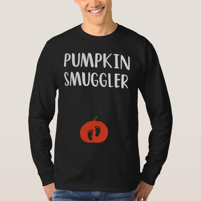T-shirt Pumpkin Smuggler  Expecting Parents Pregnancy Reve (Devant)