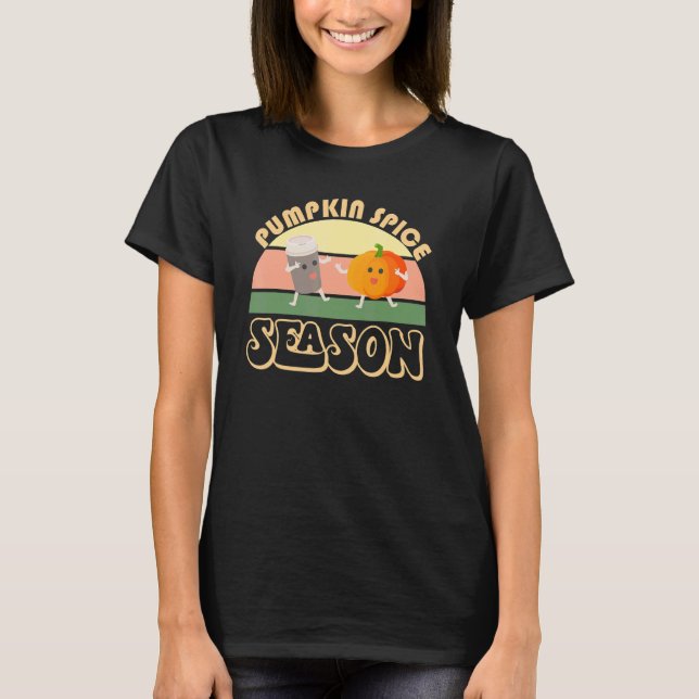T-shirt Pumpkin Spice Season Latte Fall Cute Coffee Pumpki (Devant)