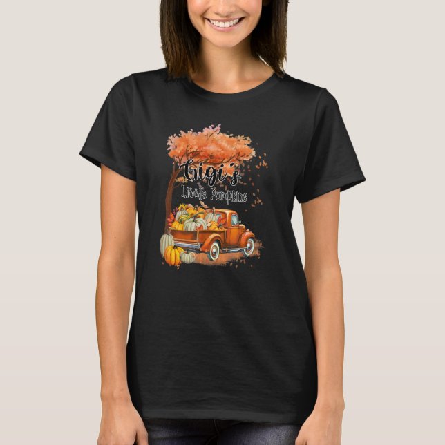 T-shirt Pumpkin Truck Gigi's Little Pumpkins Fall Thanksgi (Devant)