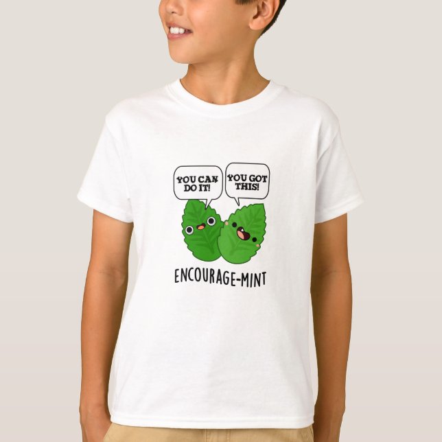 T-shirt Pun à menthe positif (Devant)