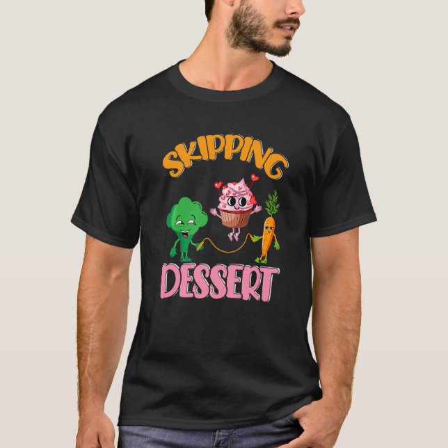 T-shirt Pun alimentaire Broccoli Carrot Cupcake (Devant)