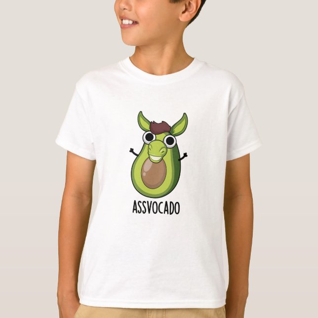 T-shirt Pun Ass-vocado Drôle Avocado (Devant)