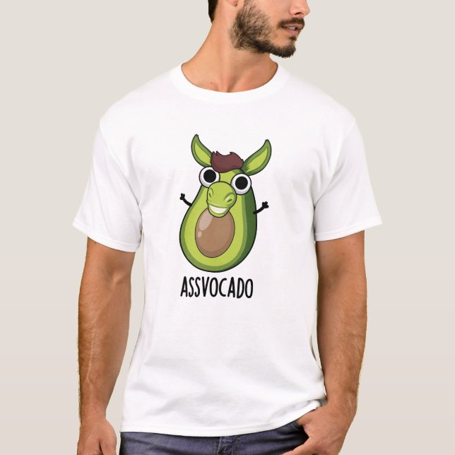 T-shirt Pun Ass-vocado Drôle Avocado (Devant)