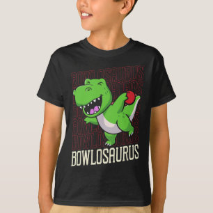 T-shirt Pun de Bowling T-rex Dinosaur Bowlosaurus 1