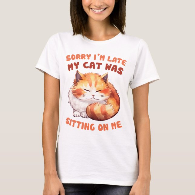 T-shirt Pun de chat à gingembre Hilarié (Devant)