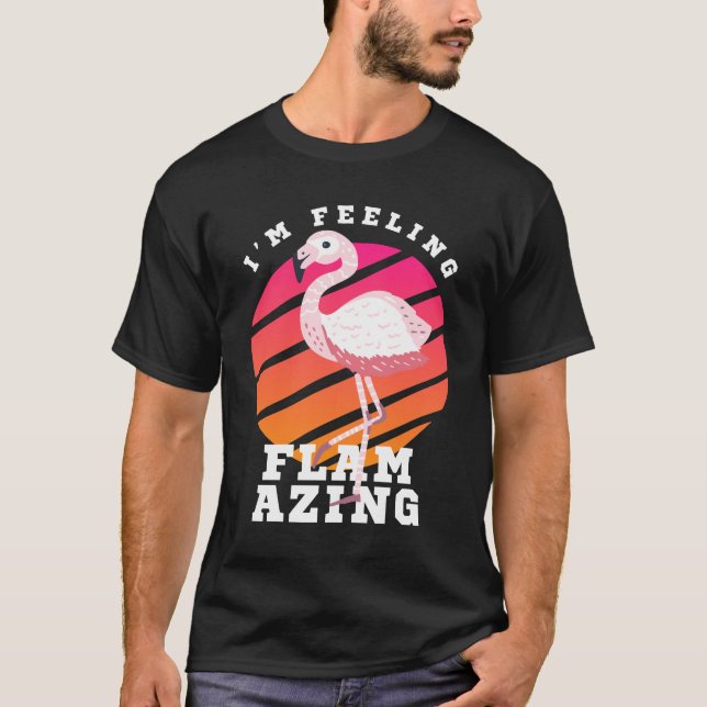 T-shirt Pun de flamant drôle flamazing (Devant)