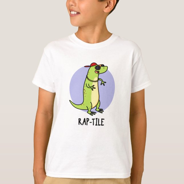 T-shirt Pun de lizard en tissu de rap drôle (Devant)