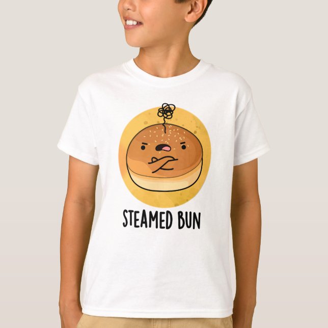 T-shirt Pun de nourriture amusant Bun vapeur (Devant)