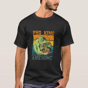 T-shirt Pun de nourriture Pho King Iguana Pho Bowl asiatiq