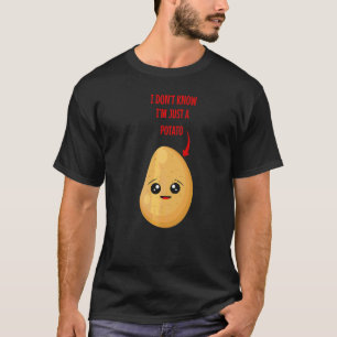 T-shirt Pun de nourriture Vegan Potato 1