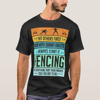 T-shirt Pun de sport d'escrime drôle