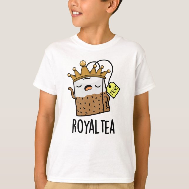 T-shirt Pun de thé amusant Royal tea (Devant)