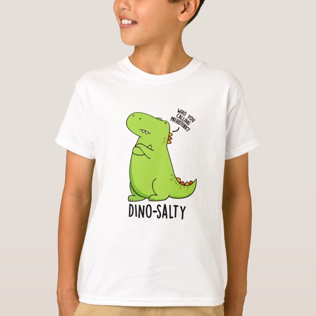 T-shirt Pun Dino-salé Dinosaure Dinosaure Dinosaure (Devant)