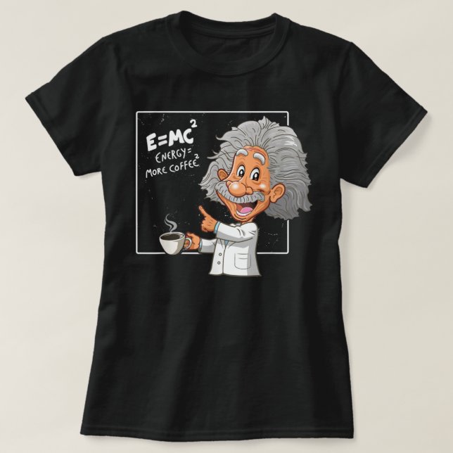 T-shirt Pun Energy Est Plus De Scientifiques Du Café, La S (Design devant)