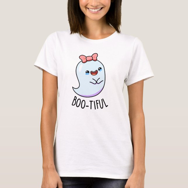 T-shirt Pun Halloween Fantôme Féminin Drôle Bootiful (Devant)