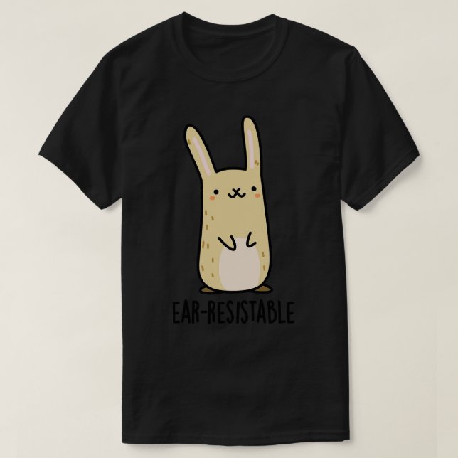 T-shirt Pun lapin lapin mignon et résistant (Design devant)