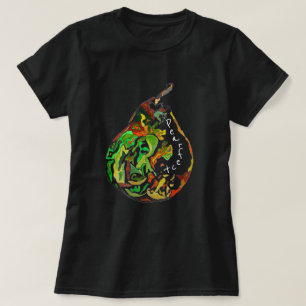 T-shirt Pun Pearfect Pear fruit pop art illustration