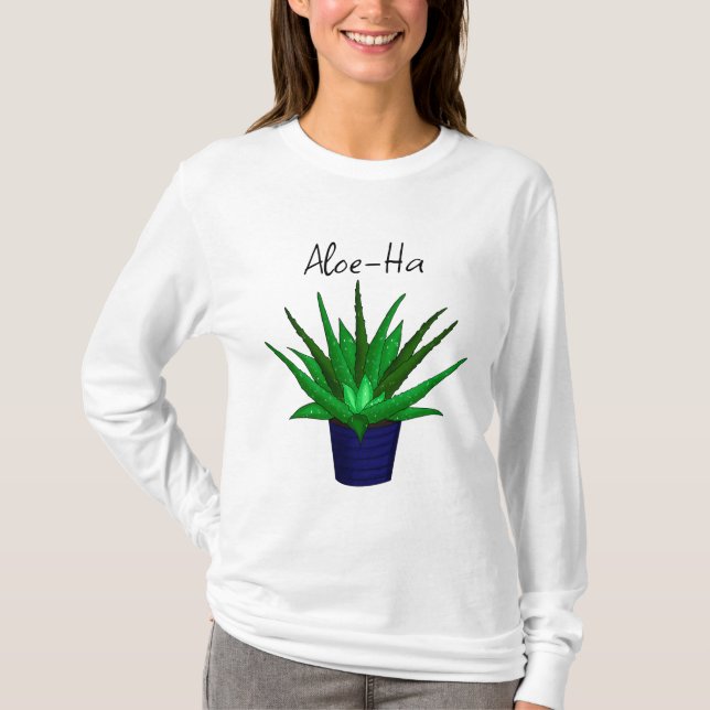 T-shirt Pun Plante Aloe-Ha (Devant)