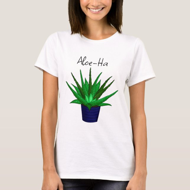 T-shirt Pun Plante Aloe-Ha (Devant)