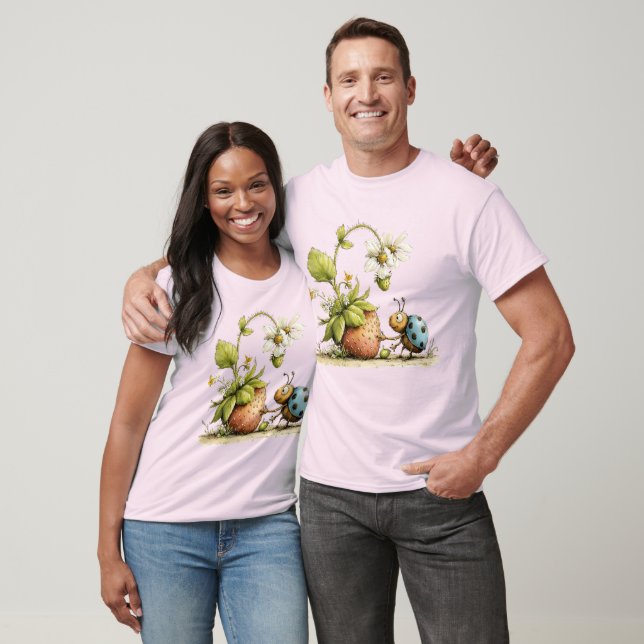 T-shirt Punaises de fraise (Unisexe)