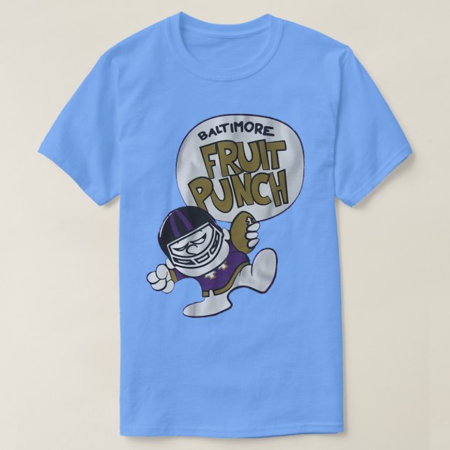 T-shirt Punch aux fruits Baltimore pour les fans de Ravens (Design devant)