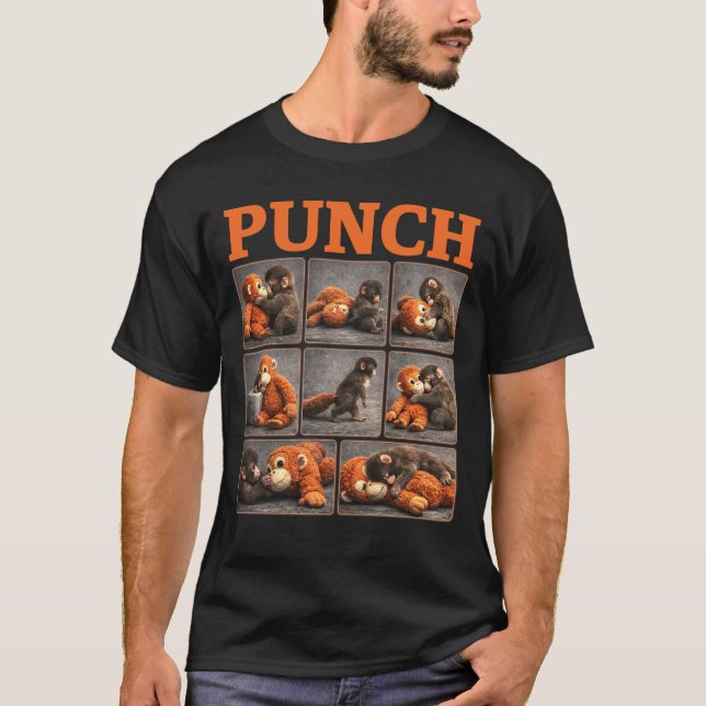 T-shirt Punch Bébé Singe (Devant)