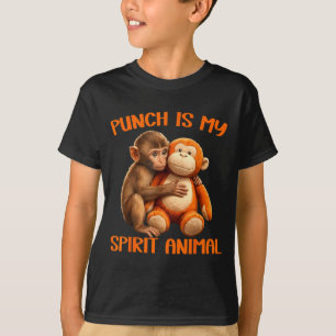 T-shirt Punch est l'animal spirituel mignon punch singe mè