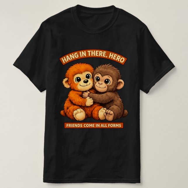 T-shirt Punch-kun Modèle de singe Classique - Amitié (Design devant)