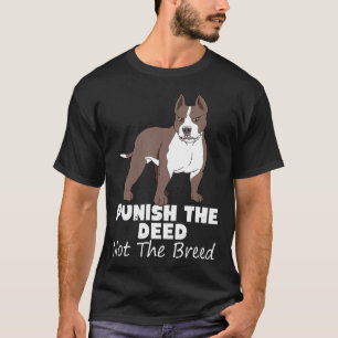 T-shirt Punir L'OEuvre Pas La race Pitbull Gif Pit Bull