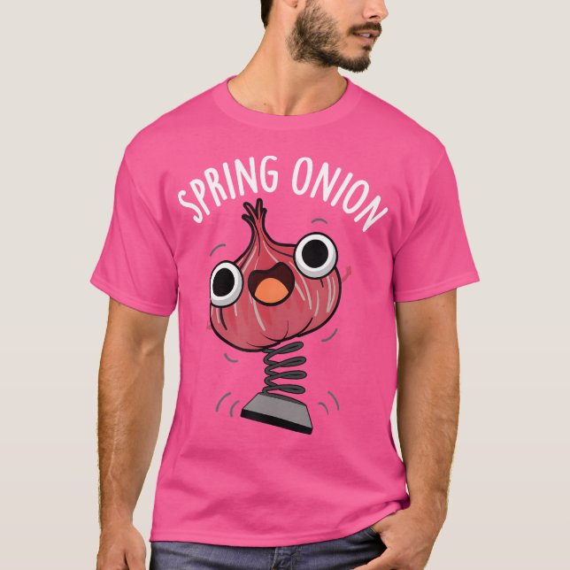 T-shirt Punition de légume drôle d'oignon de printemps (Devant)