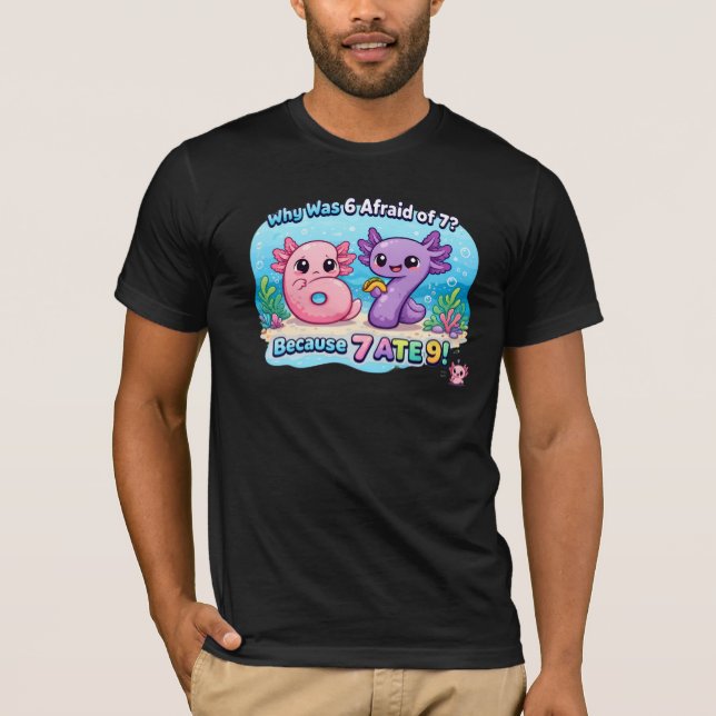 T-shirt Punition Mathématique sur l'Axolotl Mignon (Devant)
