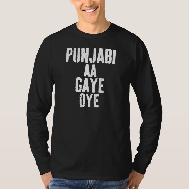 T-shirt PUNJABI AA GAYE OYE drôle (Devant)