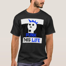 " Punk Cette Vie " Skullnskin Graphics