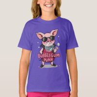 Punk Cool Cochon Bubble Gum Qui Souffle Des Bulles